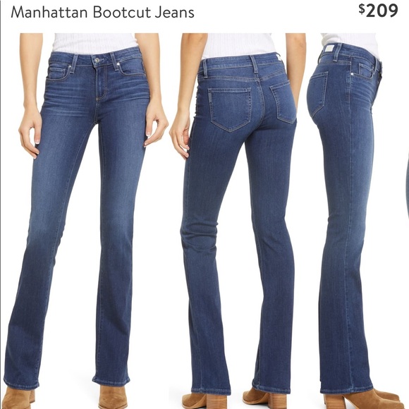 dark wash bootcut jeans